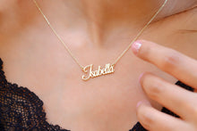 Load image into Gallery viewer, Gold Signature Name Necklace - Personalized Cursive Design