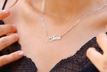Load image into Gallery viewer, Twist Chain Name Necklace | Personalized 14K Gold Filled Jewelry | Custom Gold Necklace for Unique Style