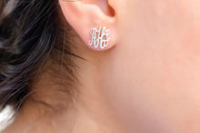 Load image into Gallery viewer, Personalized Elegance Monogram Earrings - Custom Initial Design for a Unique Touch