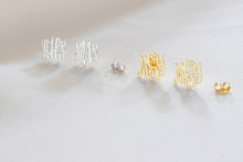 Load image into Gallery viewer, Personalized Elegance Monogram Earrings - Custom Initial Design for a Unique Touch