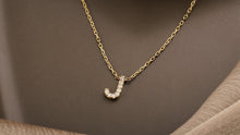 Load image into Gallery viewer, Personalized CZ Diamond Dainty Initial Necklace