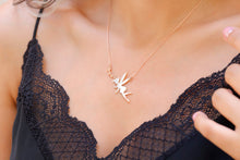 Load image into Gallery viewer, Flying Fairy Necklace for Girls - Dainty Pendant Jewelry, Magical Gift for Daughters