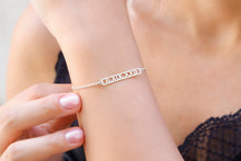 Load image into Gallery viewer, Elysian Jewelry Custom Bar Bracelet with Roman Numerals for Personalized Special Dates