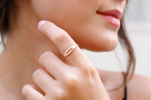 Load image into Gallery viewer, Custom Gold Name Ring - Personalized Stackable Engraved Jewelry for Her