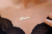 Load image into Gallery viewer, Twist Chain Name Necklace | Personalized 14K Gold Filled Jewelry | Custom Gold Necklace for Unique Style