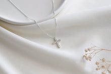 Load image into Gallery viewer, CZ Diamond Cross Necklace in 925 Sterling Silver