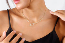 Load image into Gallery viewer, Sailor's Delight Link Chain Necklace with Nautical Clasp