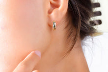 Load image into Gallery viewer, SilverTwist Earrings - Dainty Sterling Silver Hoop with Elegant Twist Design