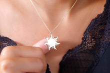 Load image into Gallery viewer, Shimmering Gold Sun Necklace | 14K Dainty Charm | Summer Vibes Jewelry for Women
