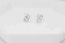 Load image into Gallery viewer, Bubble Pop Jewelry 3D Initial Stud Earrings - Dainty Balloon Letter Design for a Fun, Personalized Touch