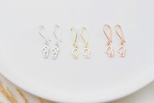 Load image into Gallery viewer, Interlocking Dangle Earrings - Personalized Two-Letter Charm for Unique Gift Giving