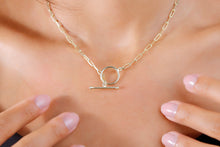 Load image into Gallery viewer, Sailor's Delight Link Chain Necklace with Nautical Clasp