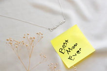 Load image into Gallery viewer, Custom Handwriting Necklace by SilverGoldandRose