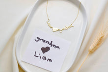 Load image into Gallery viewer, Custom Handwriting Necklace by SilverGoldandRose