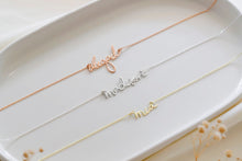 Load image into Gallery viewer, Gleaming Gifts Handwritten Signature Name Necklace - Personalized Sterling Silver Jewelry for Unique Holiday Memories