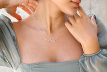 Load image into Gallery viewer, Gleaming Gifts Handwritten Signature Name Necklace - Personalized Sterling Silver Jewelry for Unique Holiday Memories