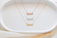 Load image into Gallery viewer, Mama Bubble Letters Necklace - 3D Balloon Initial Puff Pendant for New Moms - Unique Personalized Jewelry Gift