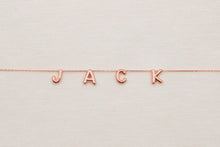 Load image into Gallery viewer, Personalized Bubble Letter Name Necklace in 925 Sterling Silver
