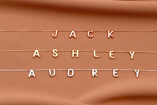 Load image into Gallery viewer, Personalized Bubble Letter Name Necklace in 925 Sterling Silver