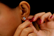 Load image into Gallery viewer, Bubble Pop Jewelry 3D Initial Stud Earrings - Dainty Balloon Letter Design for a Fun, Personalized Touch