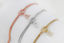 Load image into Gallery viewer, Knot Bracelet – Dazzling CZ Diamond Elegance