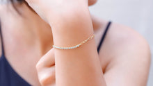 Load image into Gallery viewer, Tennis-Inspired Half Link Chain Bracelet - Stylish &amp; Unique Design for Every Occasion