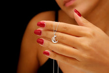 Load image into Gallery viewer, Elegant Initial Necklace - 925 Sterling Silver Old English Gothic Style