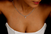Load image into Gallery viewer, Elysian Love Knot Chain - Sparkling CZ Diamond Initial Charm