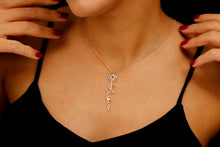 Load image into Gallery viewer, Floral Name Necklace by SilverGoldandRose