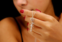 Load image into Gallery viewer, Floral Name Necklace by SilverGoldandRose