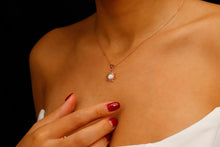 Load image into Gallery viewer, Opaline Glam Sun Necklace - Dazzling White Opal Radiance