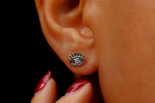 Load image into Gallery viewer, Elysian Jewelry Evil Eye Stud Earrings - Dazzling Protection &amp; Chic Style