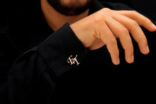 Load image into Gallery viewer, Personalized Unique Letters Cufflinks in 925 Sterling Silver