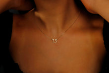 Load image into Gallery viewer, Angel Aura Dainty Angel Number Necklace - 14K Gold, Rose Gold &amp; Sterling Silver for Everyday Inspiration