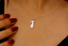 Load image into Gallery viewer, 925 Sterling Silver Bunny Necklace