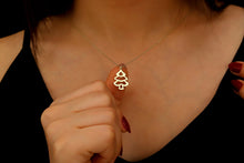 Load image into Gallery viewer, Sparkle &amp; Shine Sterling Silver Christmas Tree Necklace