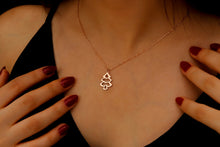 Load image into Gallery viewer, Sparkle &amp; Shine Sterling Silver Christmas Tree Necklace