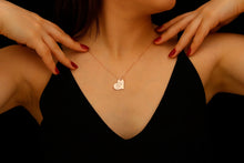 Load image into Gallery viewer, Personalized  Heartfelt Handwriting Engraved Pendant Necklace in 925 Sterling Silver