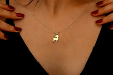 Load image into Gallery viewer, Fawn Elegance Sterling Silver Necklace - Handmade Deer Pendant Jewelry