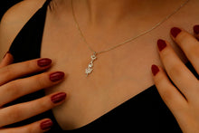 Load image into Gallery viewer, Lotus Unalome Necklace - Sterling Silver Yoga Symbol of Enlightenment