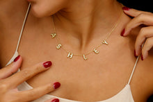 Load image into Gallery viewer, Personalized Bubble Letter Name Necklace in 925 Sterling Silver