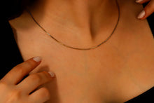 Load image into Gallery viewer, Sterling Silver Box Chain Necklace | Dainty 14K Gold Layered Chains for a Stylish Look
