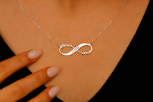 Load image into Gallery viewer, Custom Jewelry Infinity Name Necklace | Personalized Sterling Silver Anniversary Gift