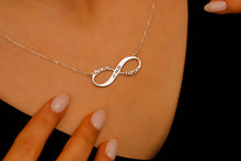 Load image into Gallery viewer, Custom Jewelry Infinity Name Necklace | Personalized Sterling Silver Anniversary Gift