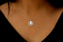Load image into Gallery viewer, Sterling Silver Octopus Necklace - Unique Marine Jewelry