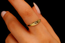 Load image into Gallery viewer, Sunny Aura Sterling Silver Sun Ring - Dainty Sunrise Design, Perfect Birthday Gift for Women