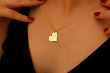Load image into Gallery viewer, Personalized  Heartfelt Handwriting Engraved Pendant Necklace in 925 Sterling Silver