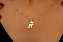 Load image into Gallery viewer, Fawn Elegance Sterling Silver Necklace - Handmade Deer Pendant Jewelry