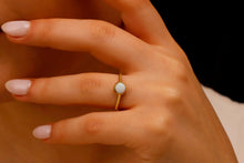 Load image into Gallery viewer, Elysian Jewels 14K White Opal Rings - Dazzling Elegance for Every Occasion