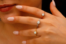 Load image into Gallery viewer, Elysian Jewels 14K White Opal Rings - Dazzling Elegance for Every Occasion